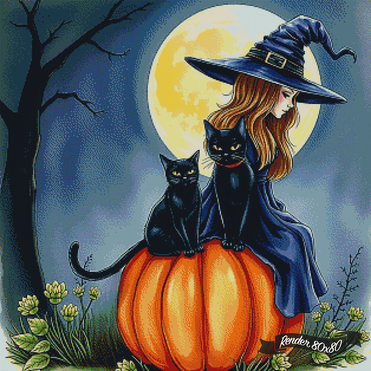 A Witch And Her Familiars ©Melody Millward