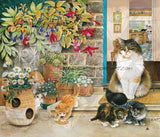 *Paint By Numbers* Agneatha And Her Kittens On The Doorstep ©Ivory Cats