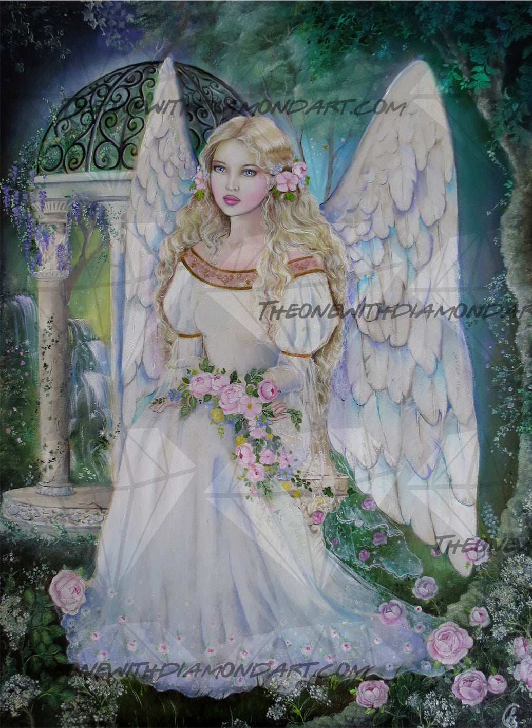 *Hand-Rendered* Angel In The Secret Garden ©Gabrielle Szabo