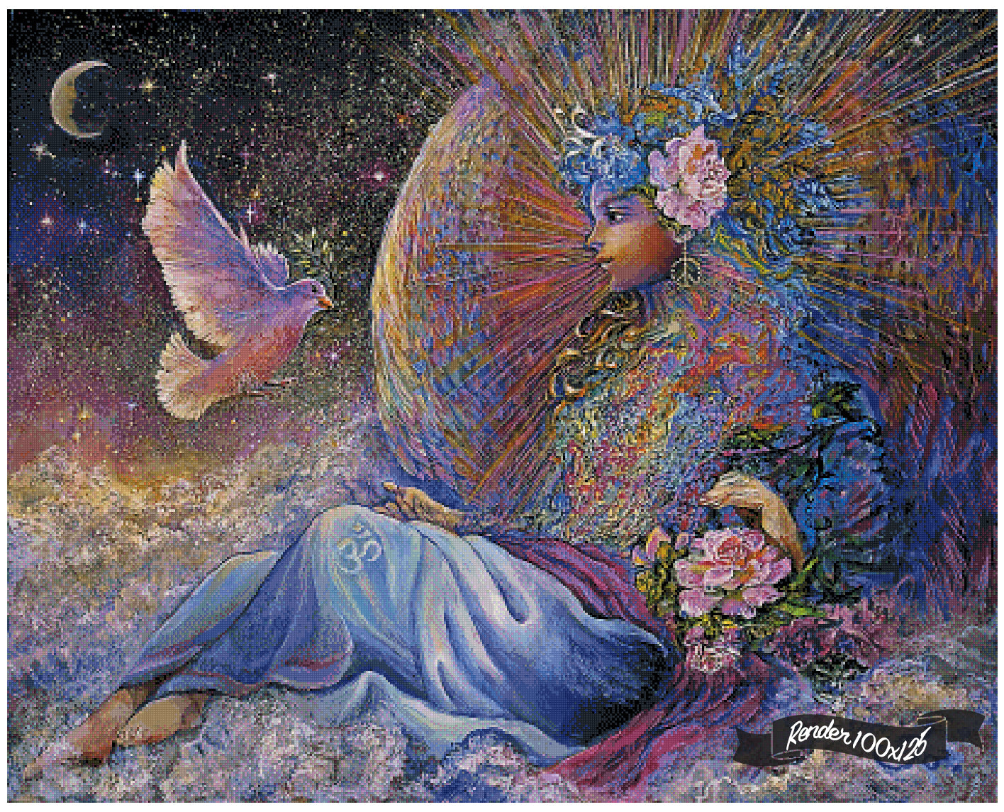 Angel Of Peace ©Josephine Wall – The One With The Diamond Art