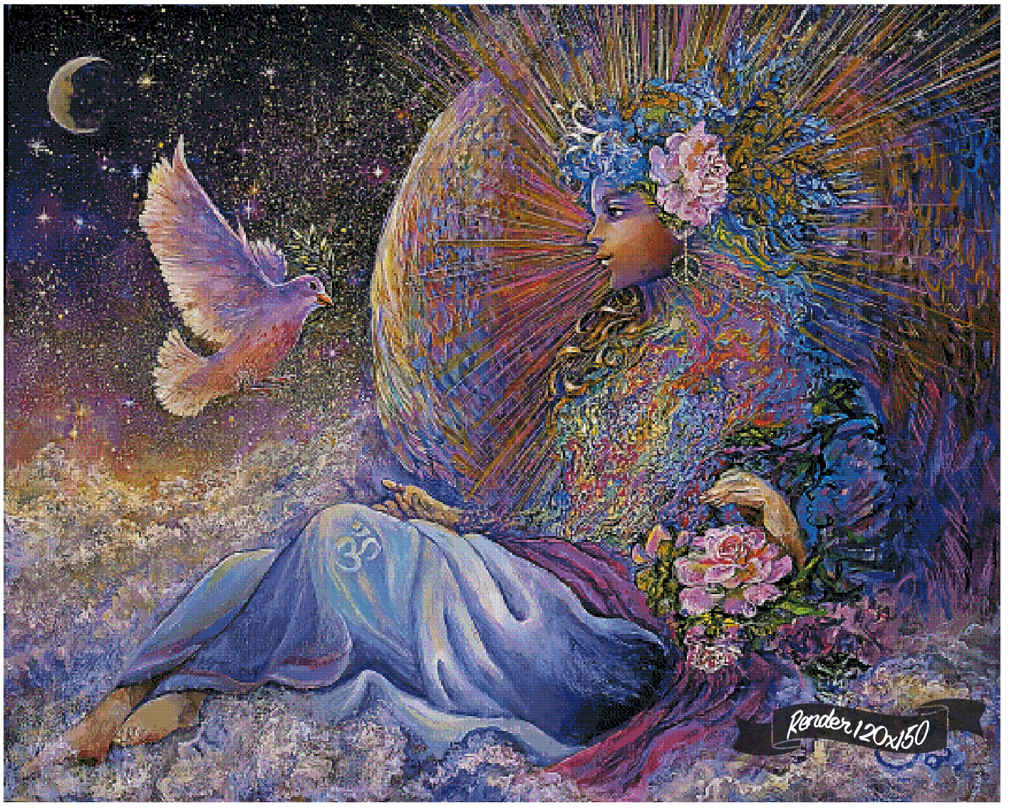 Angel Of Peace ©Josephine Wall – The One With The Diamond Art
