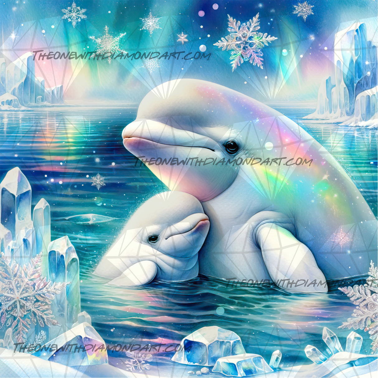 Aurora Belugas ©Cocomarshmallow Art