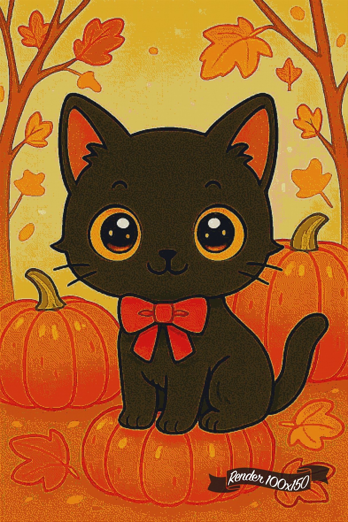 Autumn Paws ©Diamants et Strass