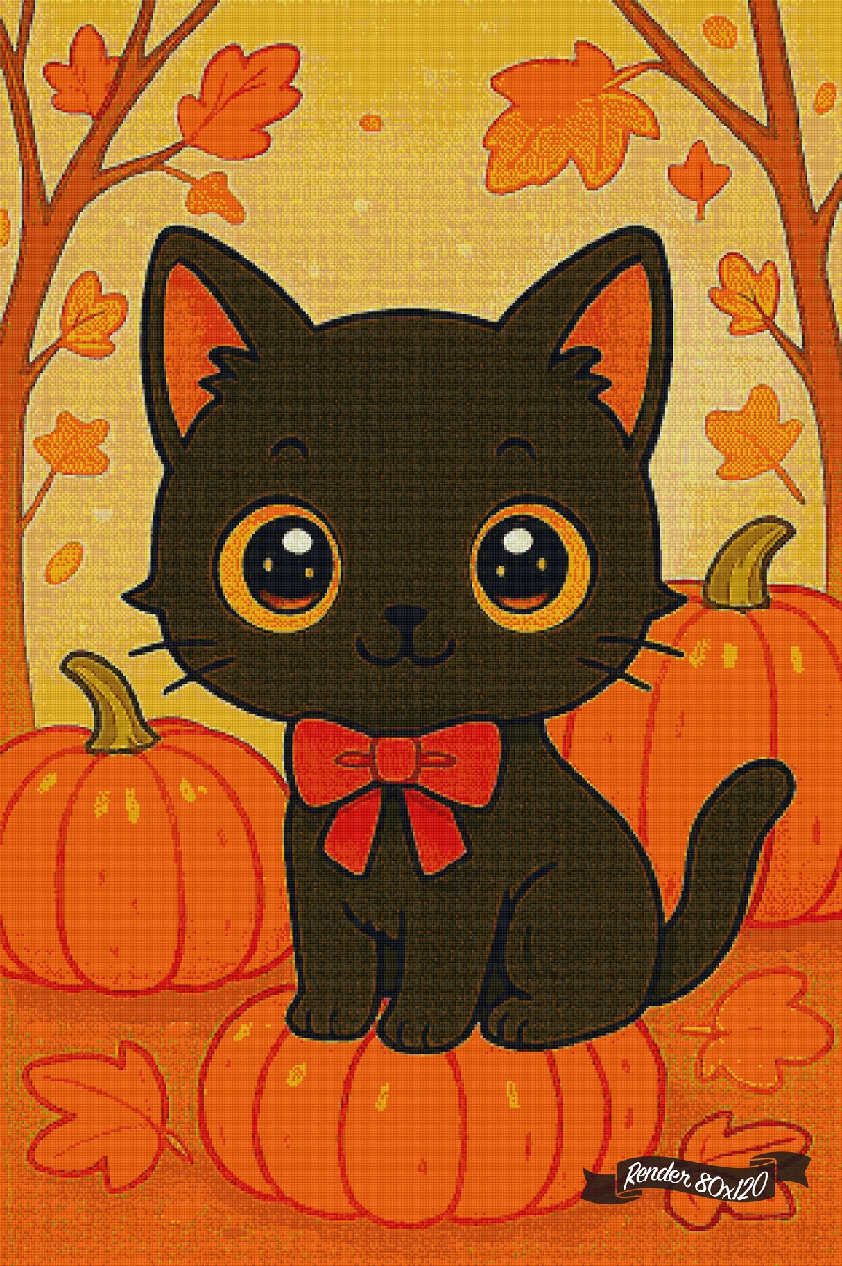 Autumn Paws ©Diamants et Strass