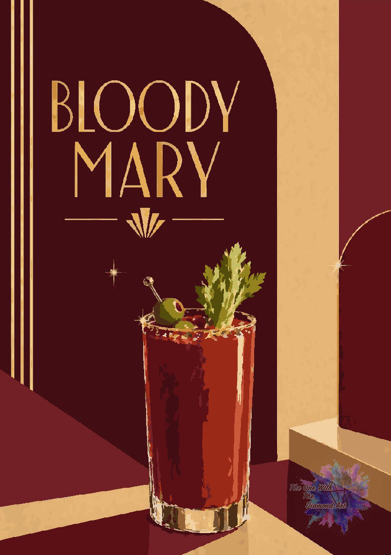 *Paint By Numbers* Cocktail Hour - Bloody Mary ©The One With The Diamond Art
