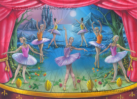 Ballet Dancers On Stage ©Mark Gregory. Licensed by MGL, www.mglart.com