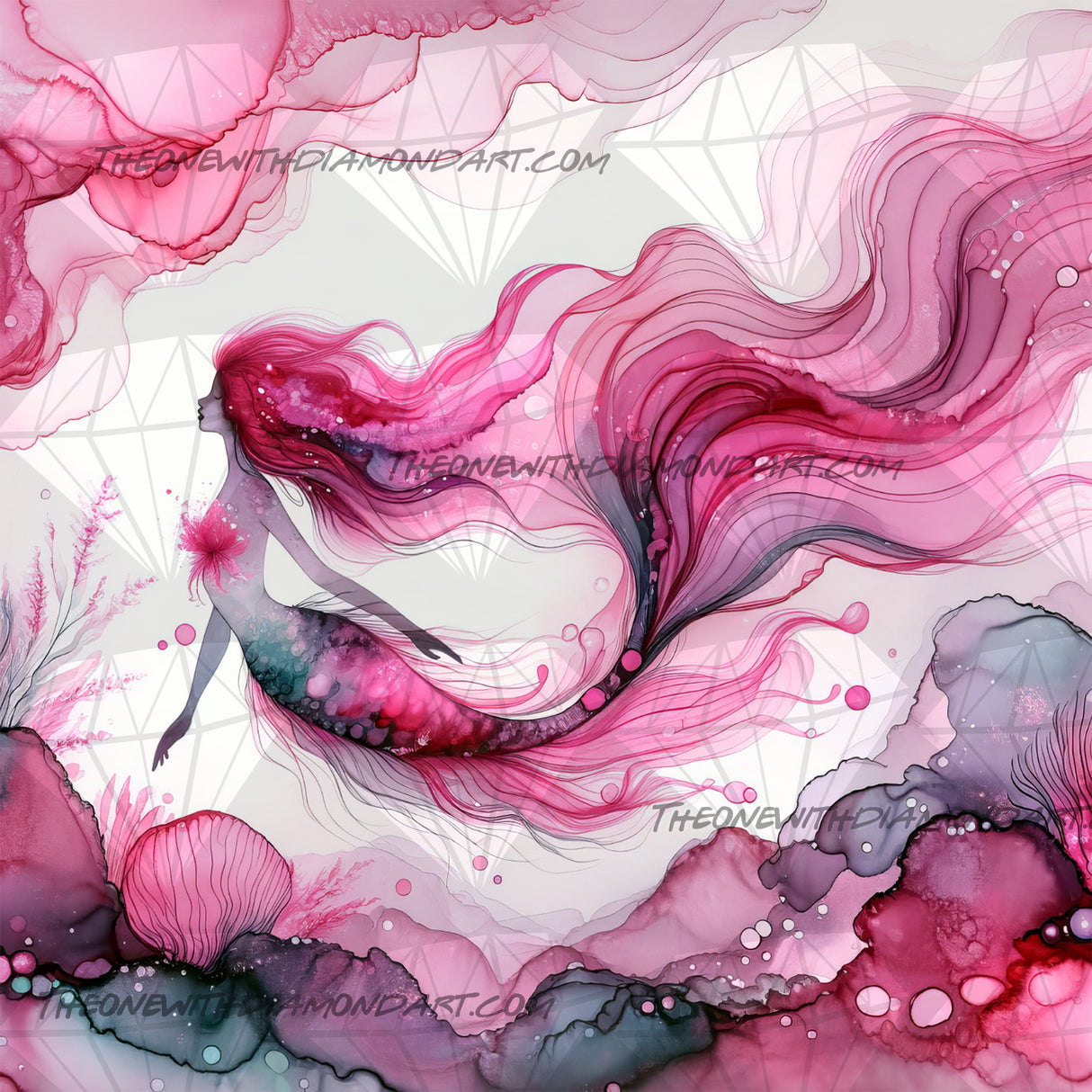 Blushing Mermaid ©Cocomarshmallow Art