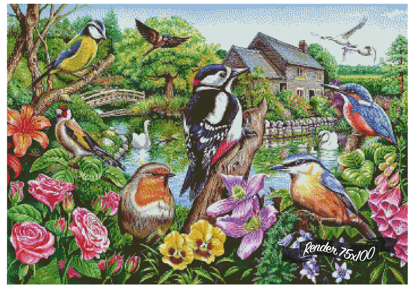 British Bird Garden ©Mark Gregory. Licensed by MGL, www.mglart.com