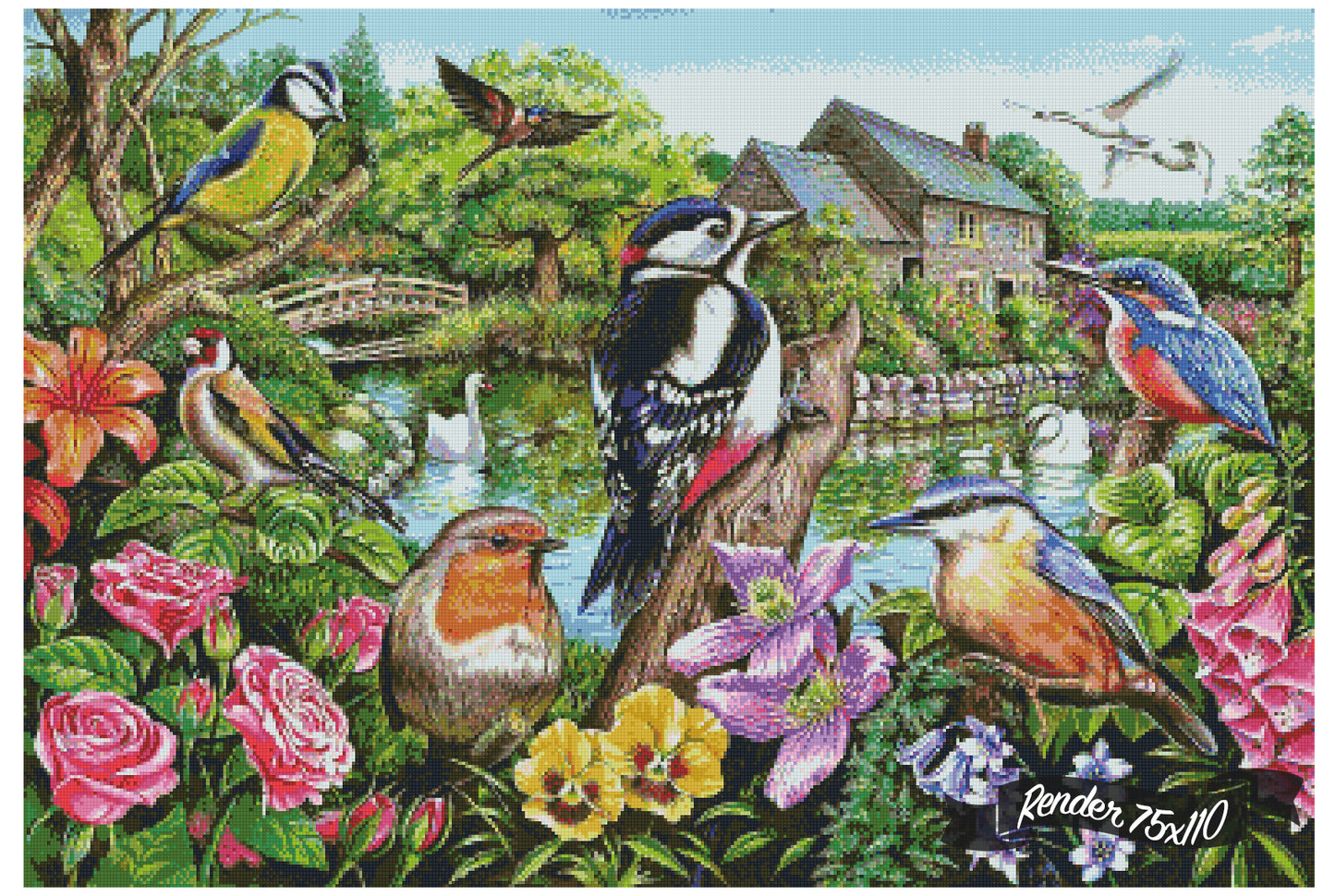 British Bird Garden ©Mark Gregory. Licensed by MGL, www.mglart.com