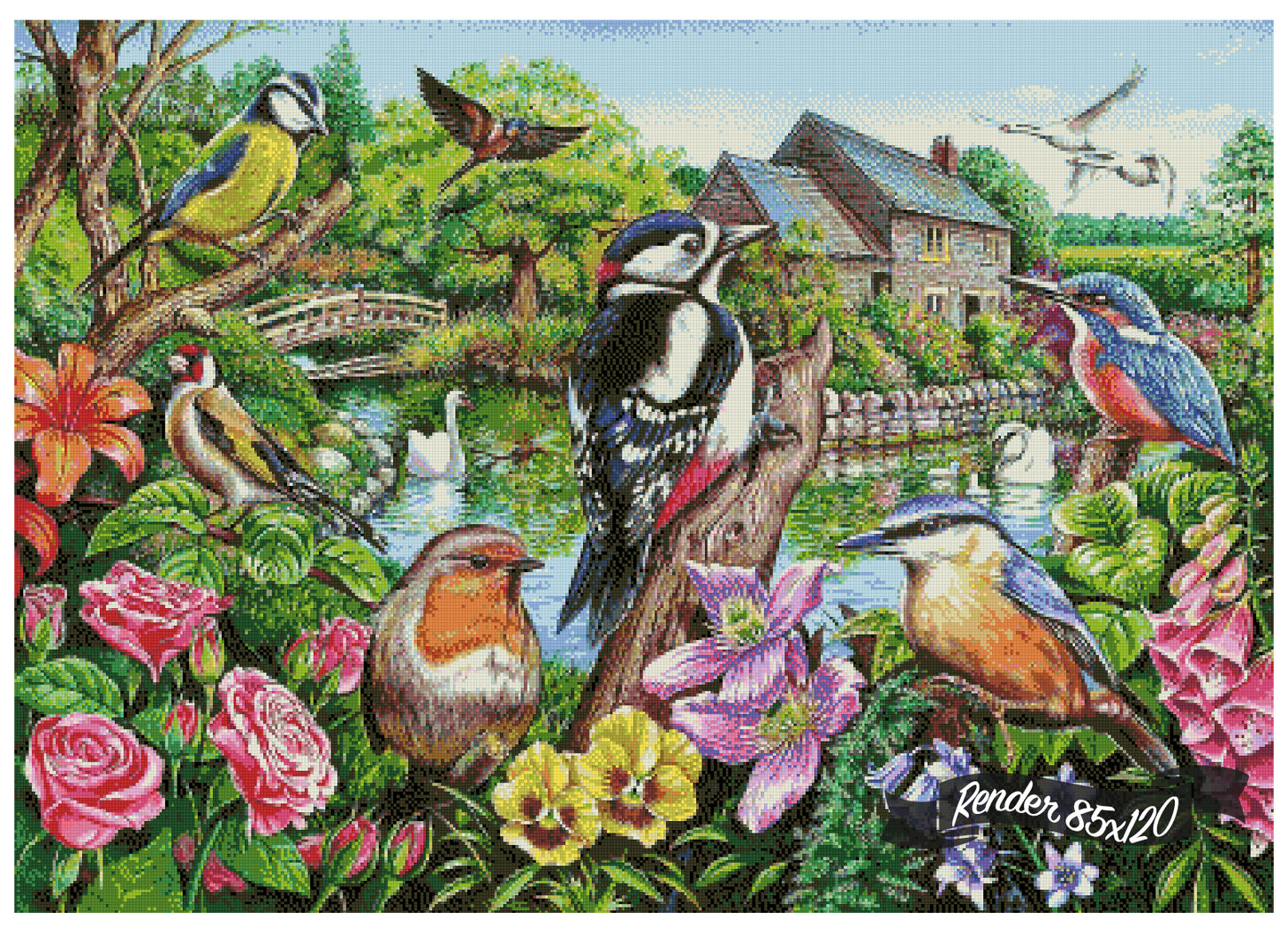 British Bird Garden ©Mark Gregory. Licensed by MGL, www.mglart.com