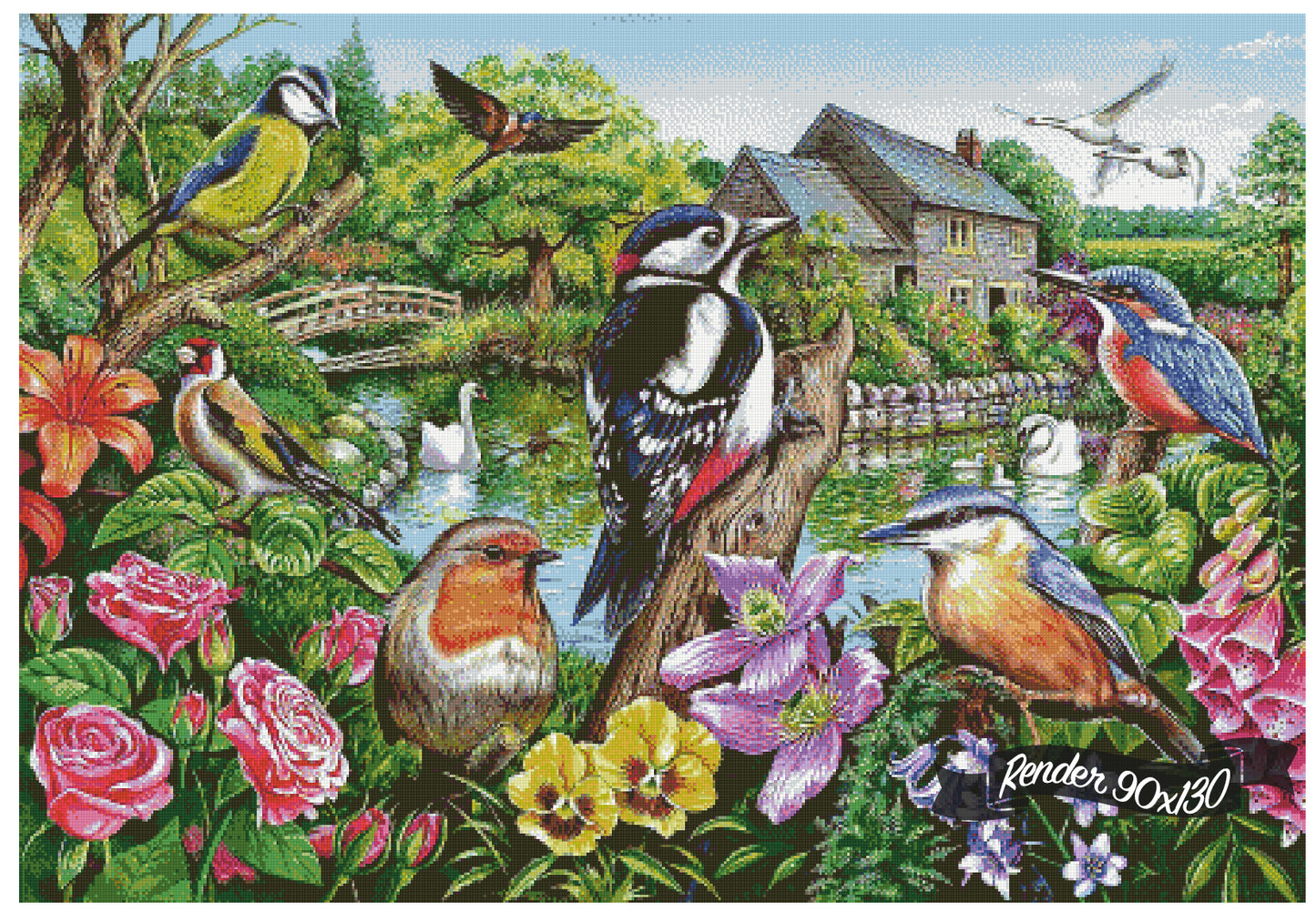 British Bird Garden ©Mark Gregory. Licensed by MGL, www.mglart.com