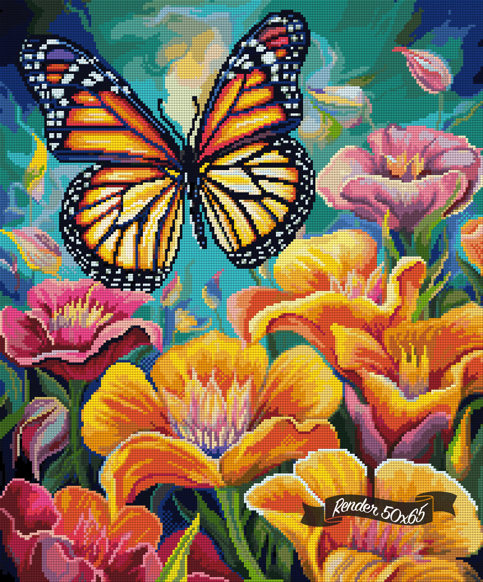 *Hand-Rendered* Butterfly Garden ©Finira
