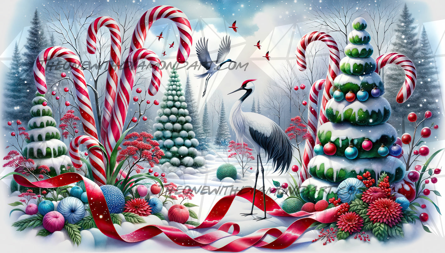 Candy Cane Forest ©Laura @cocomarshmallow_art