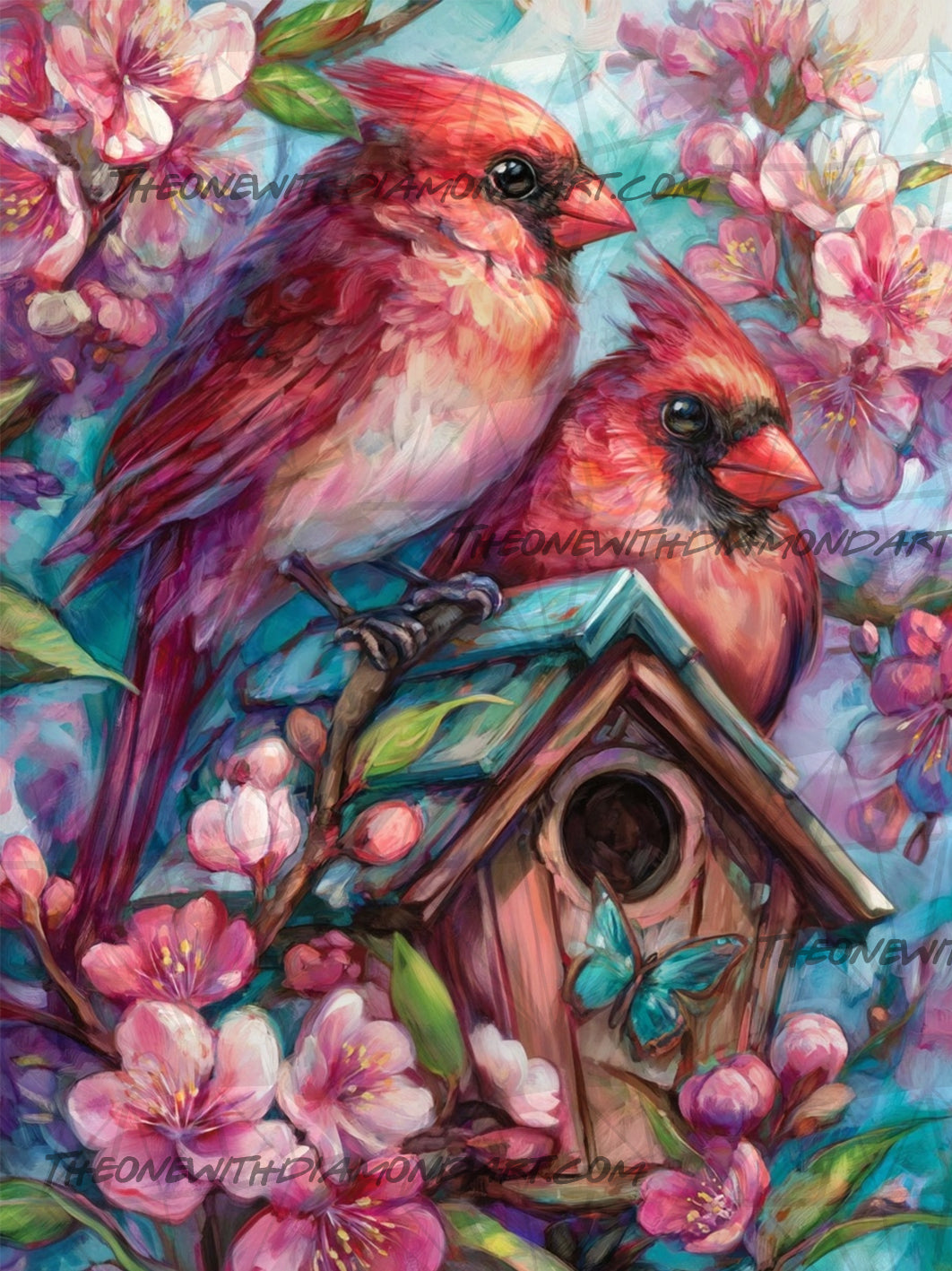 Cherry Blossom Cardinals ©Finira
