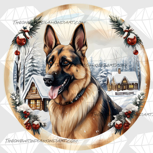 Christmas Alsatian