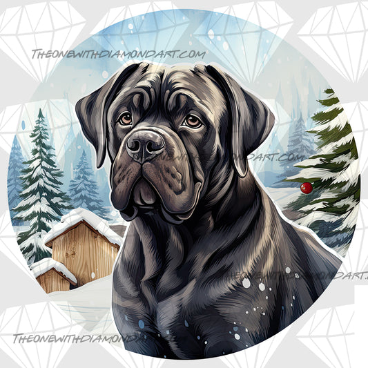 Christmas Bullmastiff