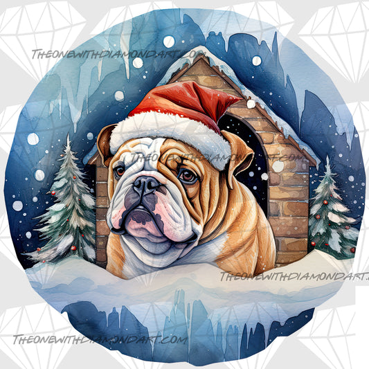 Christmas English Bulldog