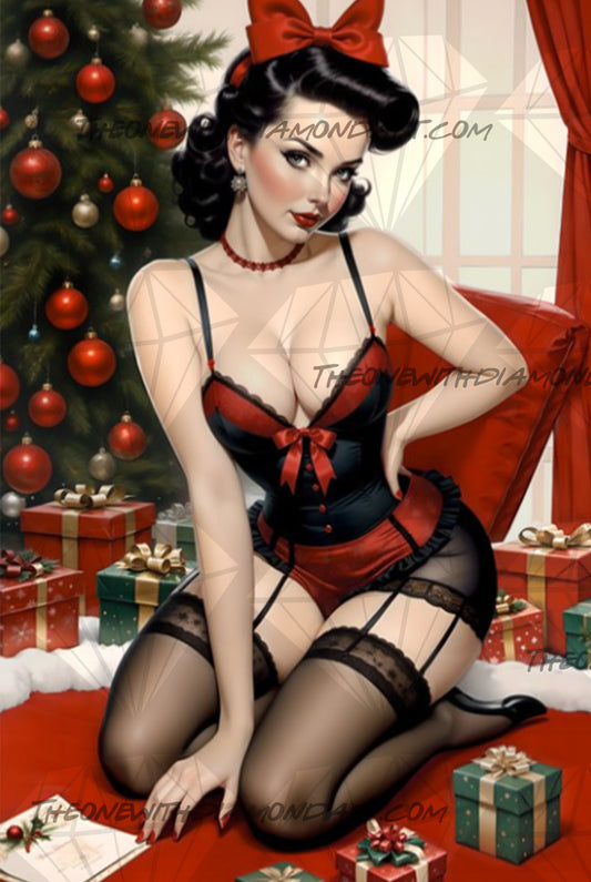 Christmas Presents Pinup ©Mike Williams