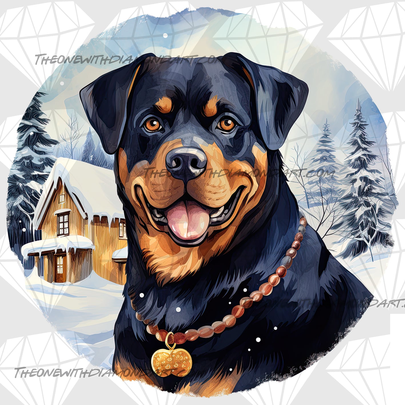 Christmas Rottweiler