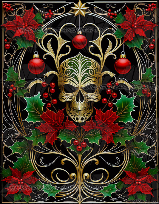 Christmas Skull ©CajunBeauty