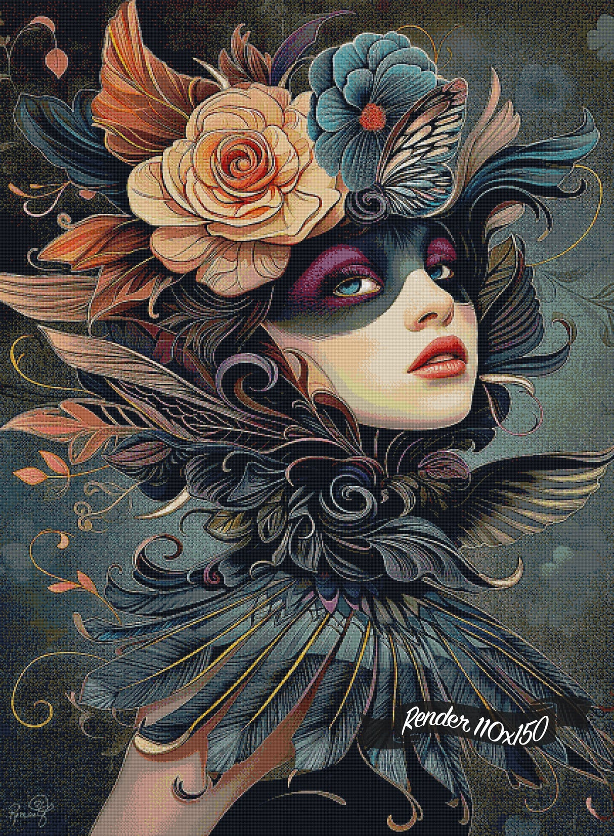 Color Me Darkly - Morrigan ©RomantzArt