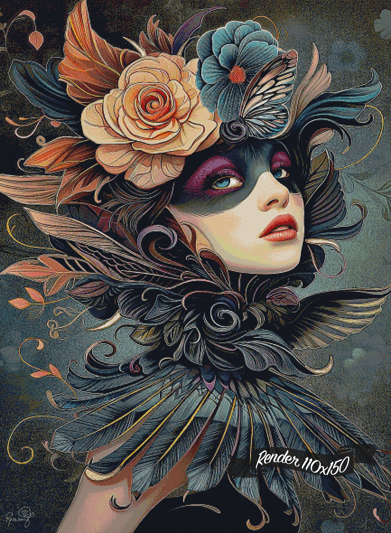 Color Me Darkly - Morrigan ©RomantzArt
