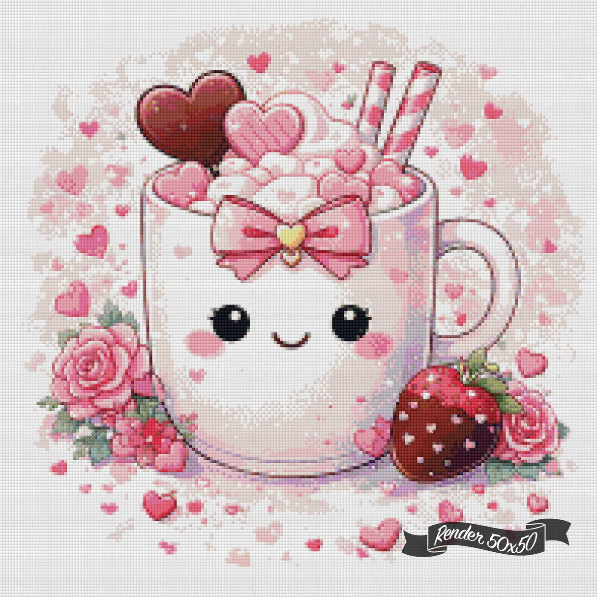 Cozy Cups - February ©The One With The Diamond Art
