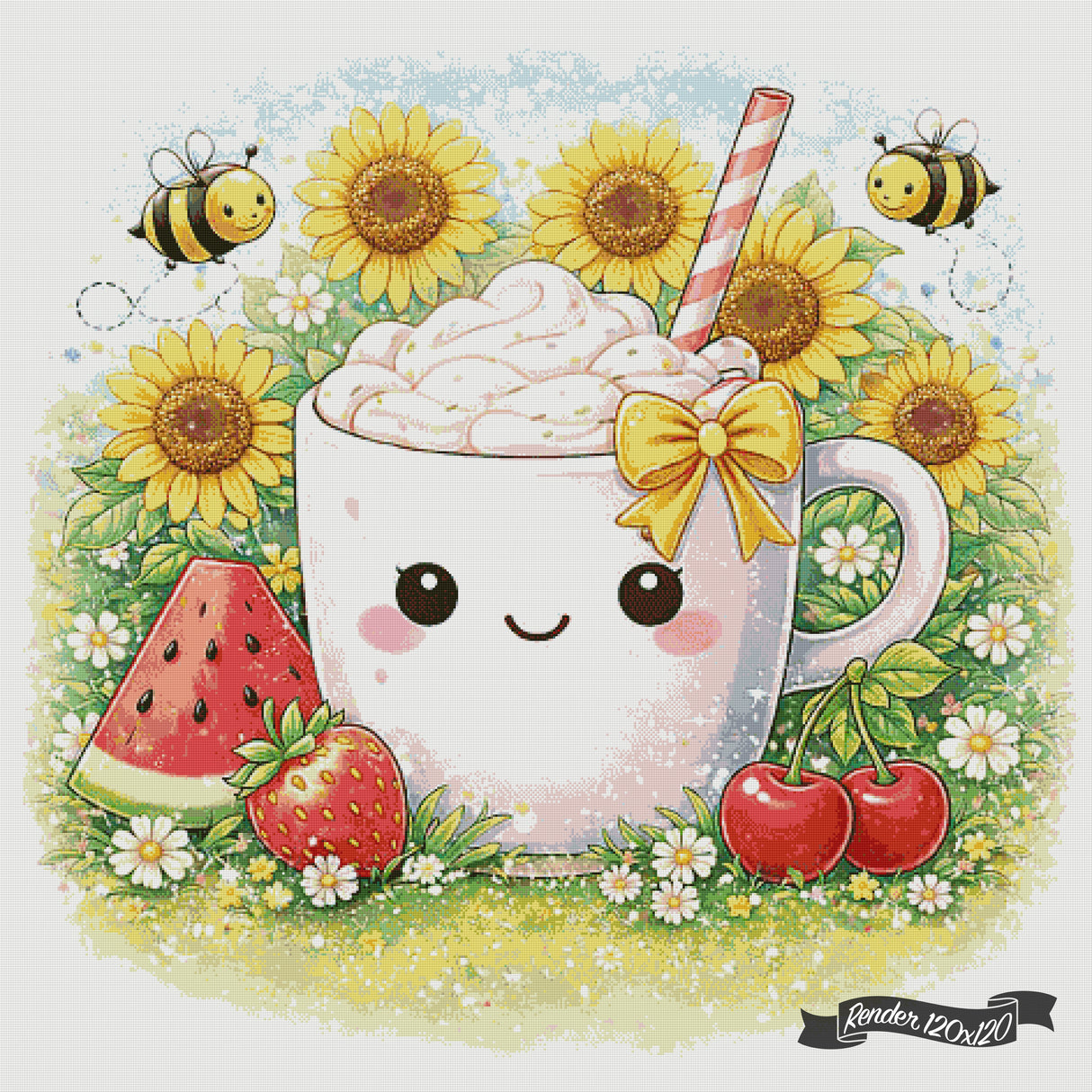 Cozy Cups - June ©The One With The Diamond Art