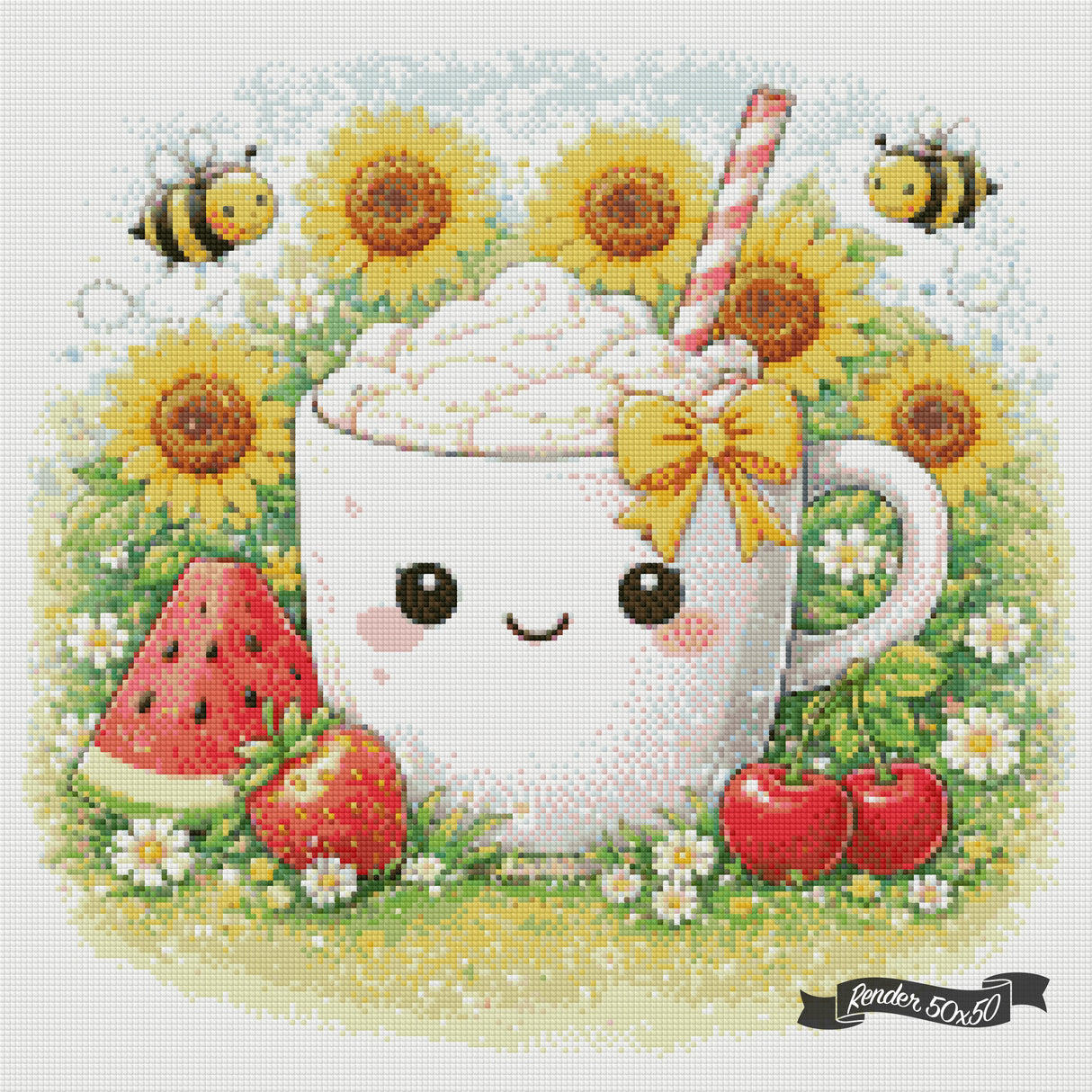 Cozy Cups - June ©The One With The Diamond Art