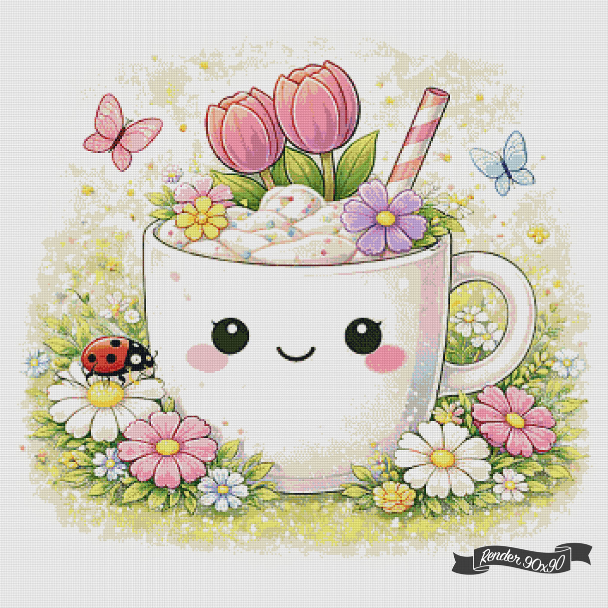 Cozy Cups - May ©The One With The Diamond Art