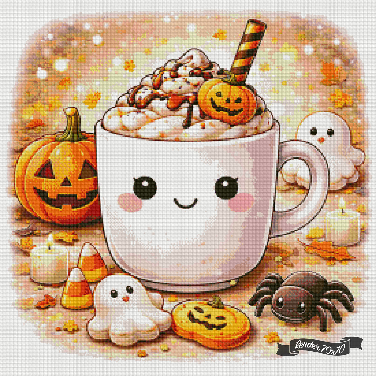 Cozy Cups - October ©The One With The Diamond Art