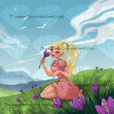 Crocuses In The Mountains ©Levona Art