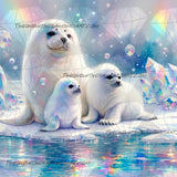 Crystal Harp Seals ©Cocomarshmallow Art