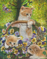 Cute Kittens In A Flower Basket ©Alessandra Rosi / GratefulLicensing.com