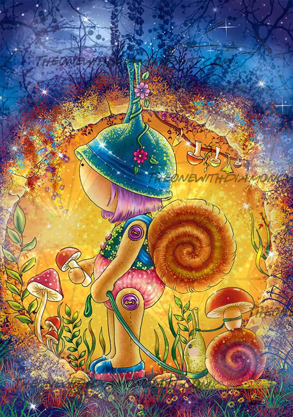 Cute Snail ©Jenoviya Art