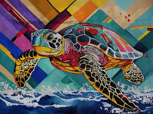 Colorful Sea Turtle ©DarcyBorg