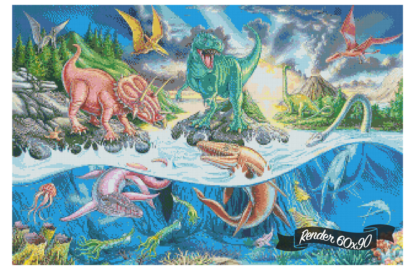 Dinosaur Island ©Mark Gregory. Licensed by MGL, www.mglart.com