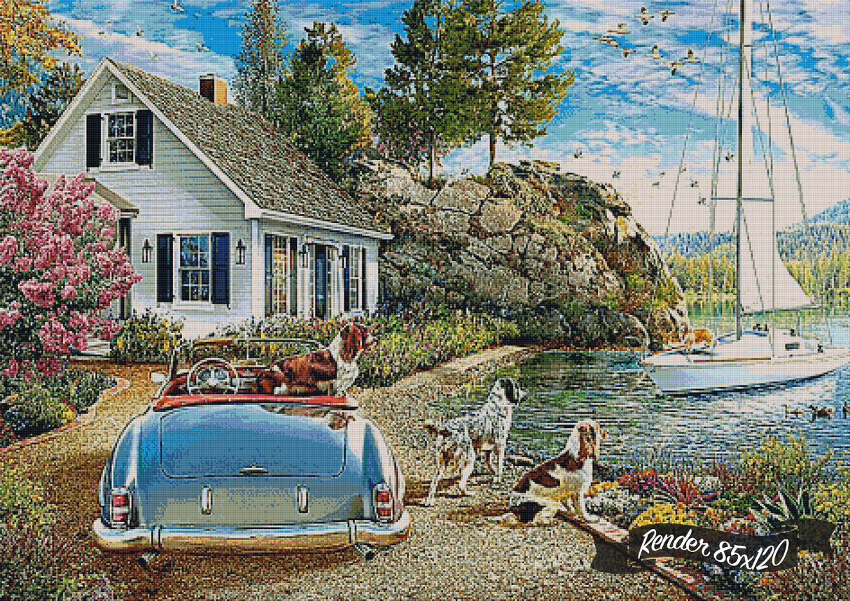 Dog On The Boat ©Angelo Bonito. Licensed by MGL, www.mglart.com