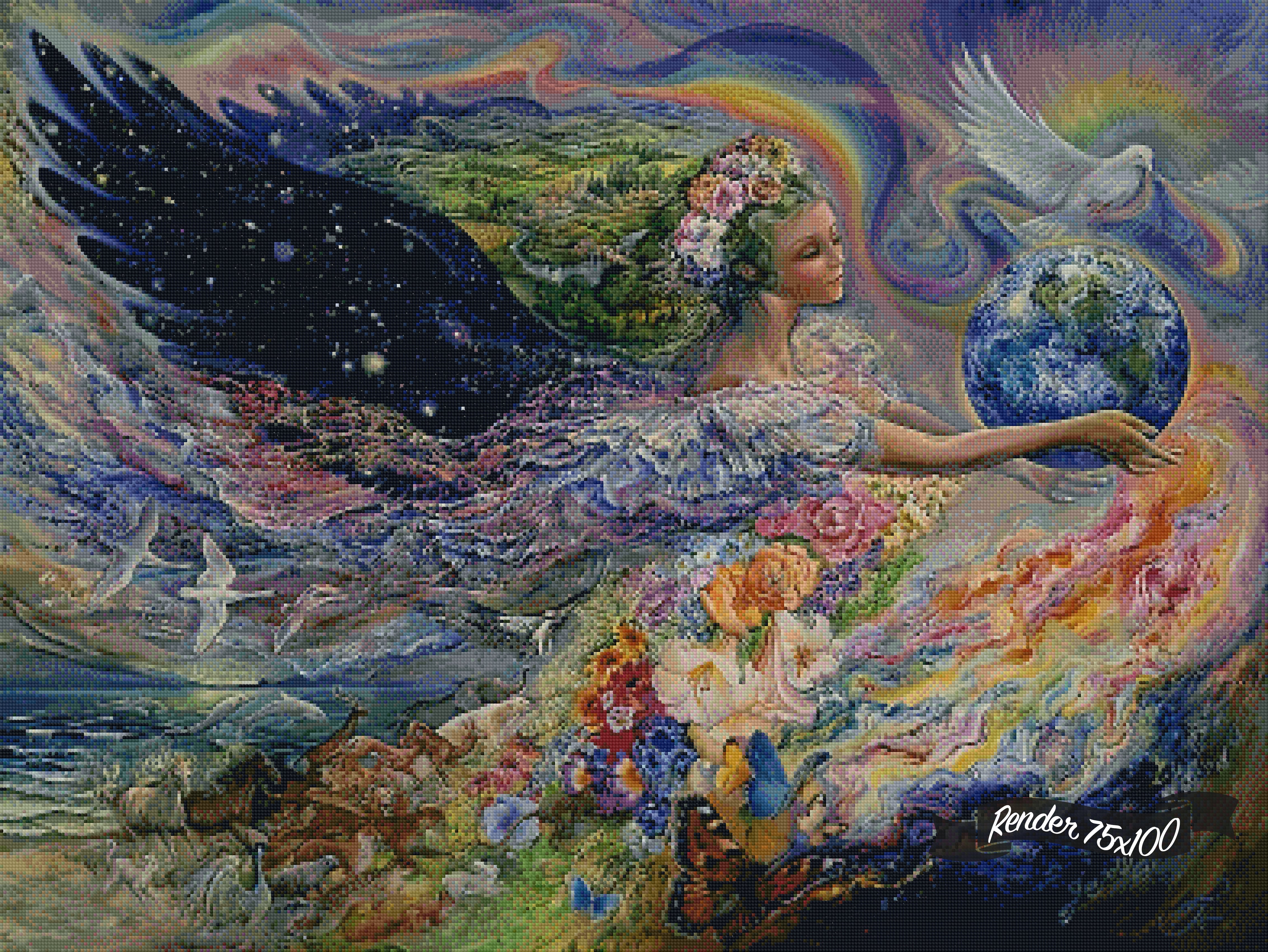 Earth Angel ©Josephine Wall – The One With The Diamond Art