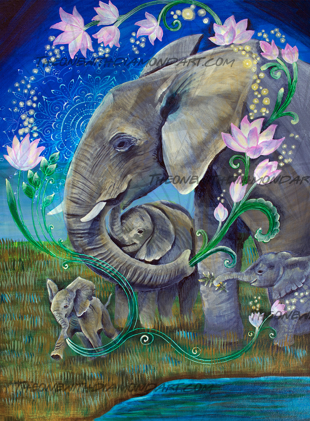*Hand-Rendered* Elephants For Peace ©Verena Wild / GratefulLicensing.com