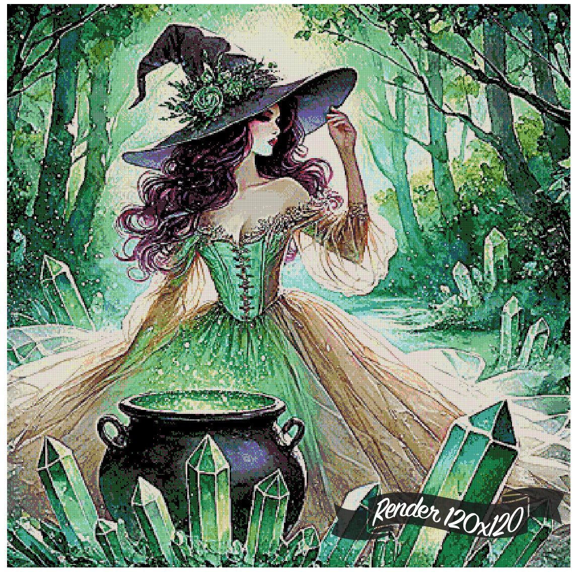 Emerald Alchemy ©Laura @cocomarshmallow_art