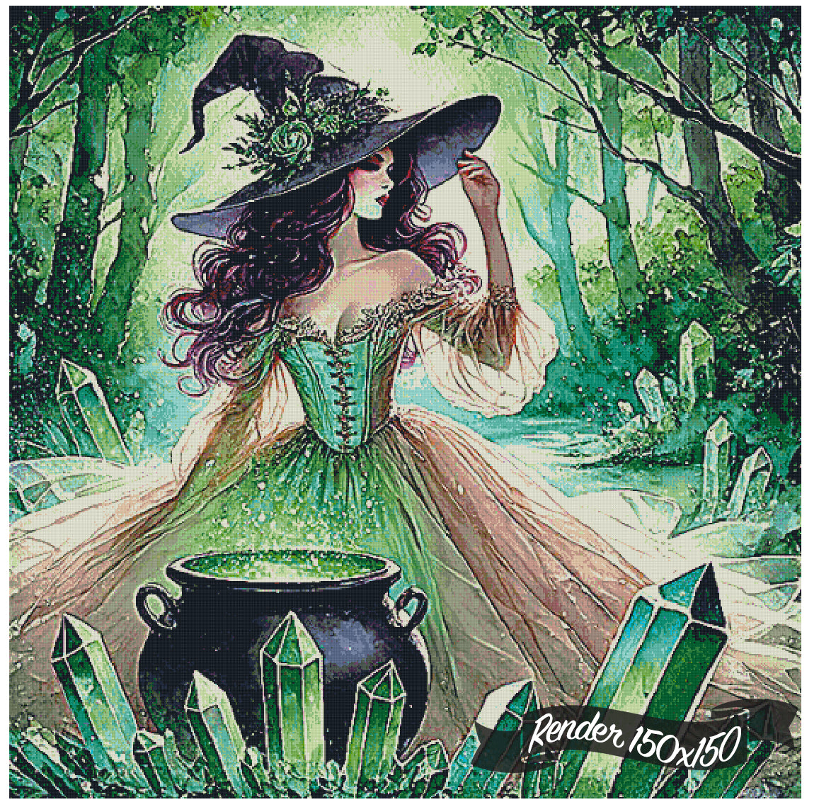 Emerald Alchemy ©Laura @cocomarshmallow_art