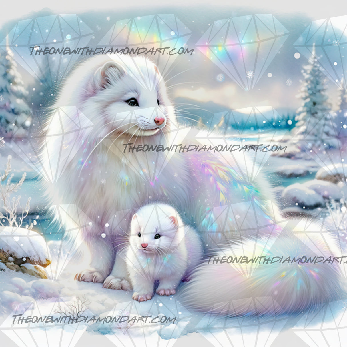 Ethereal Ermines ©Cocomarshmallow Art