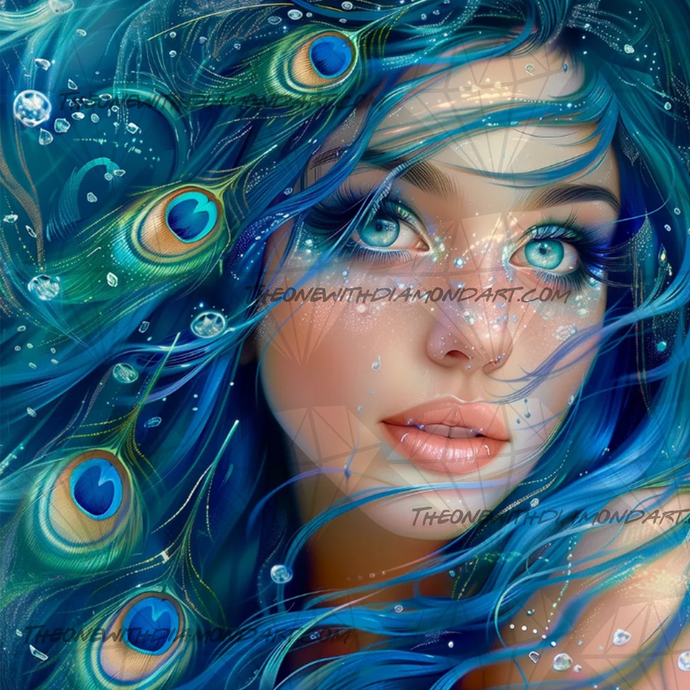 Peacock Lady ©Artifey – The One With The Diamond Art