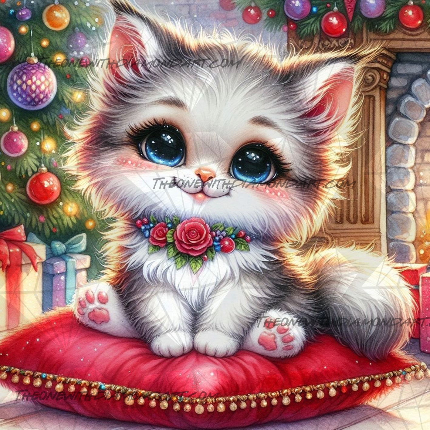 Mittens The Kitten ©Finira The One With The Diamond Art