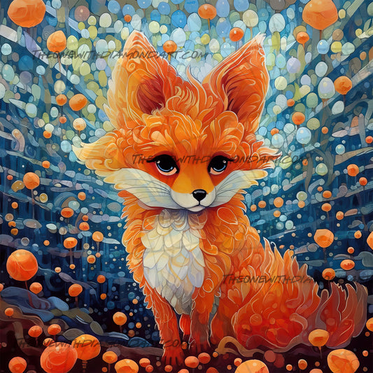 Fall Burst Fox ©Laura @cocomarshmallow_art