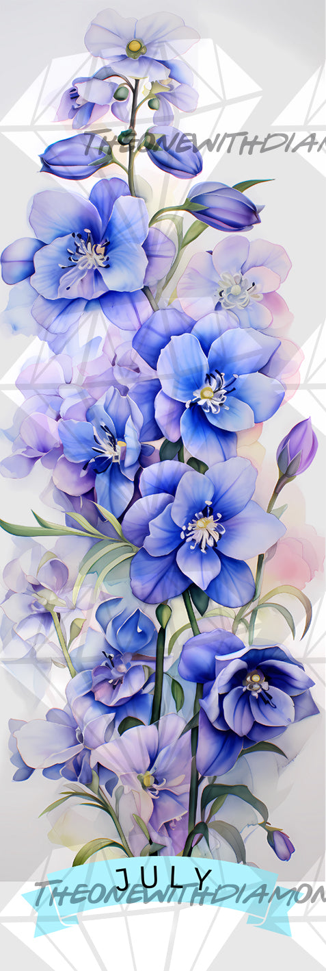 Floral Birthdays - July's Larkspur