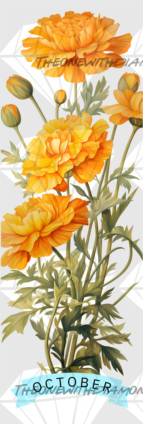 Floral Birthdays - October's Marigold