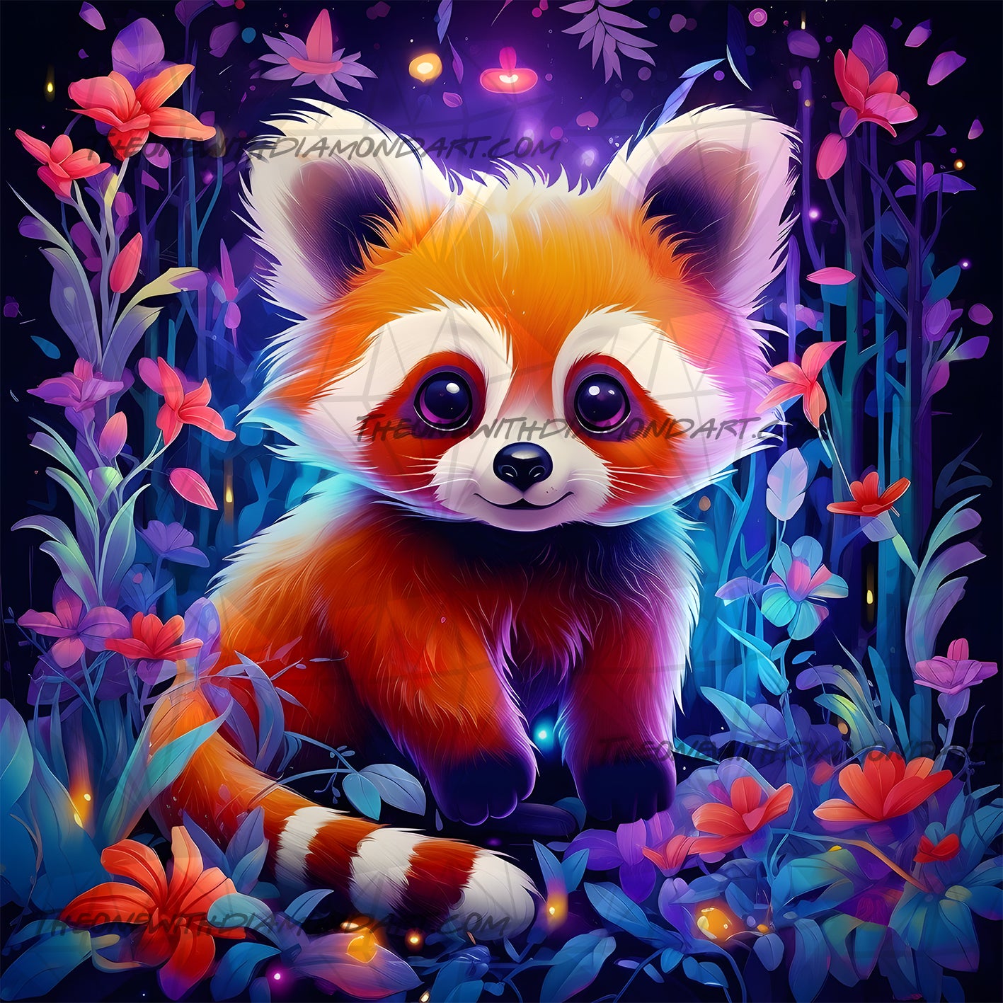 Fluffy Friends - The Red Panda ©Finira – The One With The Diamond Art