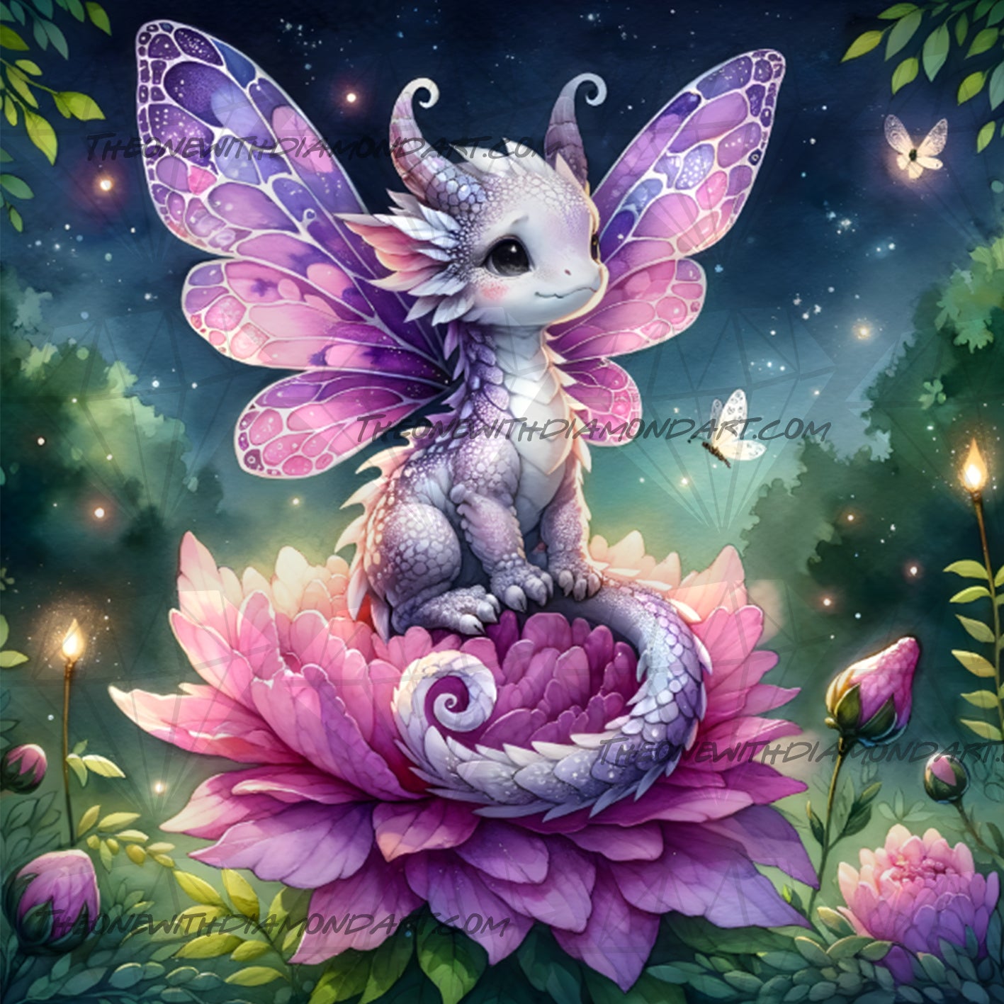 Flutter the Dragonling ©Finira – The One With The Diamond Art